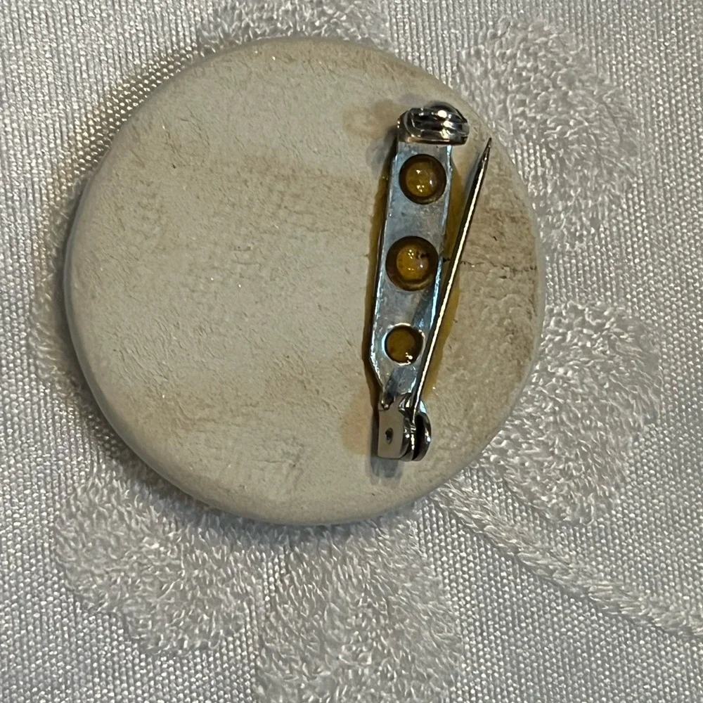 Vintage Ceramic School Nurse pin